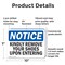 Signmission Kindly Remove Your Shoes Upon Entering, 10 in W x Rectangle, Plastic OS-2PACK-NS-P-710-L-13899 - alternate 8